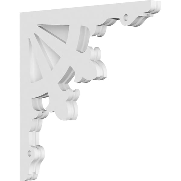 Ekena Millwork Riley Architectural Grade PVC Corbel, 1 7/8"W X 22"D X 22"H CORP01X22X22RL - main
